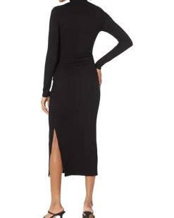 Turtleneck Midi Dress