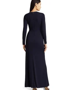 Twist-Front Stretch Jersey Gown