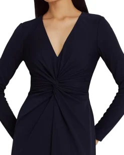 Twist-Front Stretch Jersey Gown