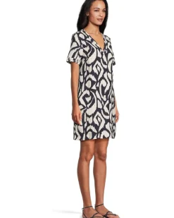 Two Palms Inlet Ikat Short Sleeve Dress