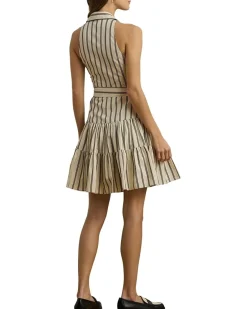 Two-Tone Crepe Sleeveless Gown