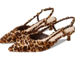 Tyson Smocked Sling Back Kitten Heel