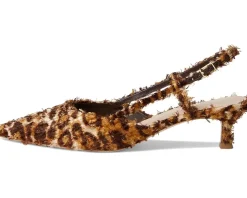 Tyson Smocked Sling Back Kitten Heel