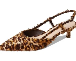 Tyson Smocked Sling Back Kitten Heel