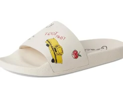 Udele Sport Slide with Sketch Print