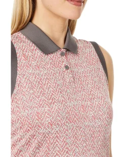 Ultimate365 Jacquard Sleeveless Polo