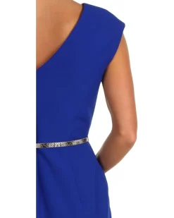V-Back Sheath Dress