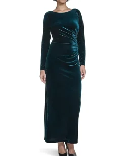 Velvet Long Sleeve Maxi