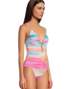 Verano Evelynn Buckle Plunge One Piece