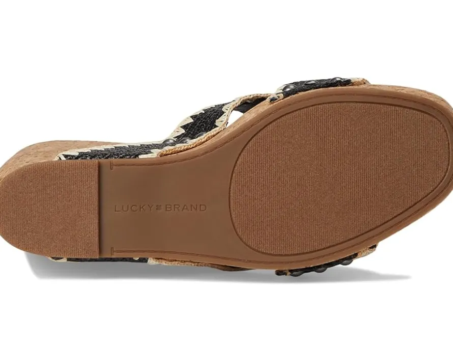 Vickta Woven Band Cork Wedge Sandals