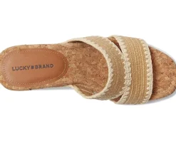 Vickta Woven Band Cork Wedge Sandals
