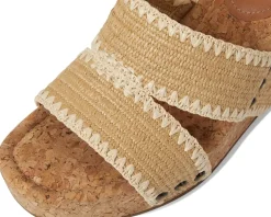 Vickta Woven Band Cork Wedge Sandals