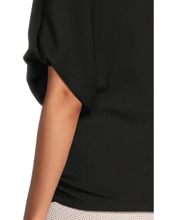 Vicky Scoop Neck Balloon Sleeve Tee
