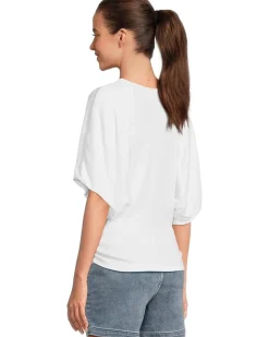 Vicky Scoop Neck Balloon Sleeve Tee