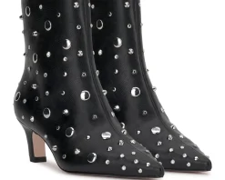 Viviana Kitten Heel Studded Bootie