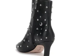 Viviana Kitten Heel Studded Bootie
