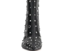 Viviana Kitten Heel Studded Bootie
