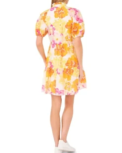 V-Neck Babydoll Tiered Dress