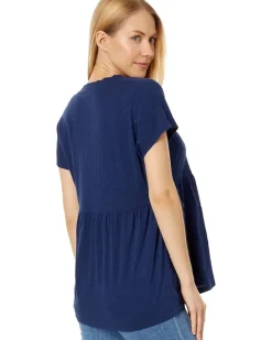 V-Neck Short Sleeve Tier Top