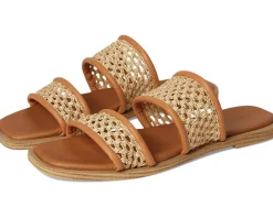 Water Lilly Leather Slide Sandal