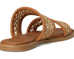Water Lilly Leather Slide Sandal