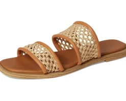 Water Lilly Leather Slide Sandal