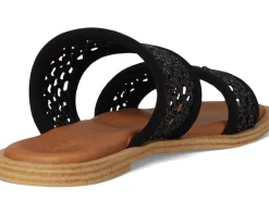 Water Lilly Suede Slide Sandal
