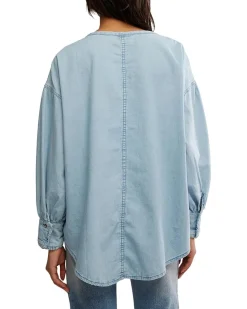 We The Free Denim Dreaming Pullover