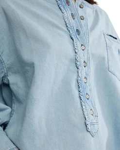 We The Free Denim Dreaming Pullover