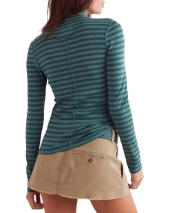 We The Free Good Good Stripe Turtleneck