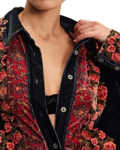 We The Free One Night Velvet Top