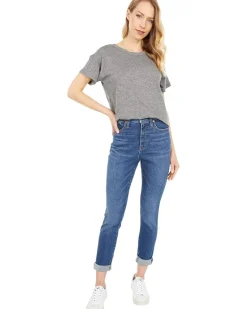 Whisper Cotton Rib-Crewneck Tee