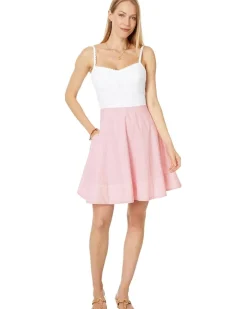 Winslow Eyelet Stripe Combo Dress