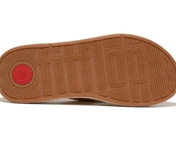 Women's FitFlop F-Mode Espadrille Adj. Leather Flatform Toe-Thongs