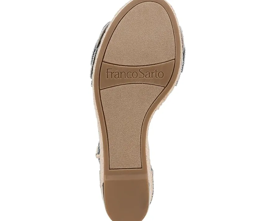 Women's Franco Sarto Clemens Raffia Espadrille Wedge Heel Sandals