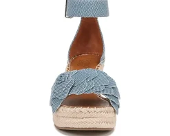 Women's Franco Sarto Clemens Raffia Espadrille Wedge Heel Sandals