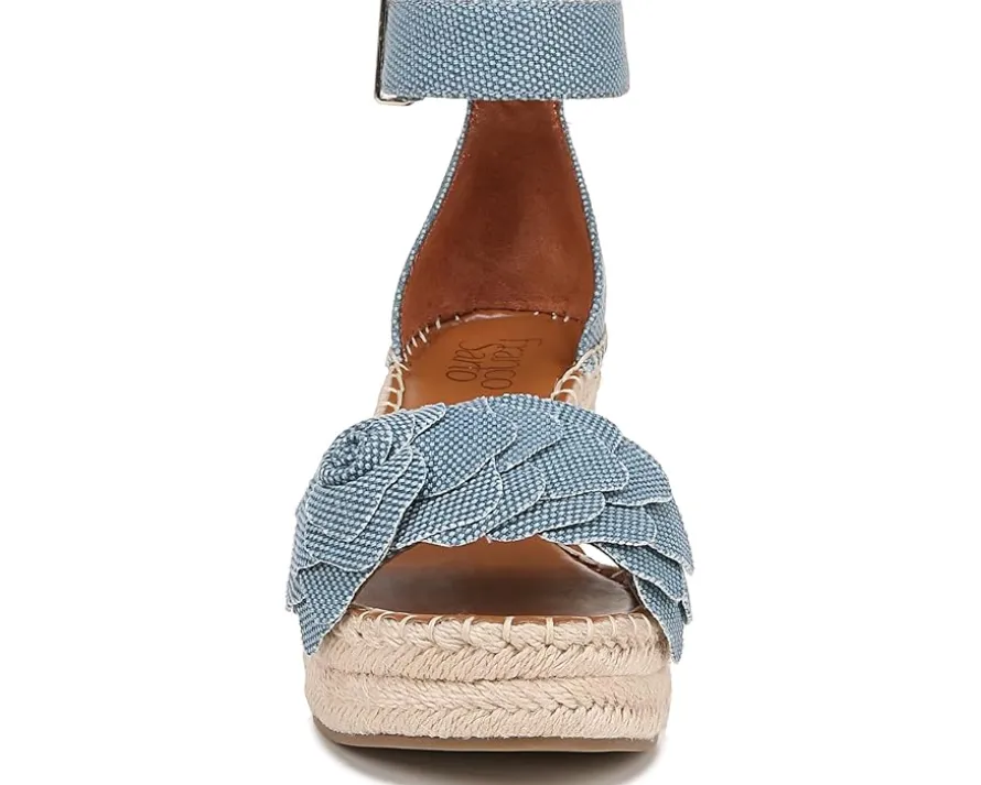 Women's Franco Sarto Clemens Raffia Espadrille Wedge Heel Sandals