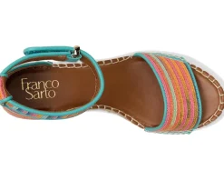 Women's Franco Sarto Clemens Raffia Espadrille Wedge Heel Sandals