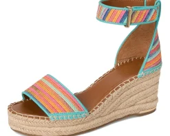 Women's Franco Sarto Clemens Raffia Espadrille Wedge Heel Sandals