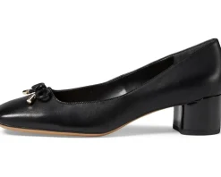 Women's Franco Sarto Natalia Square Toe Block Heel Pumps with Bow