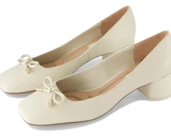 Women's Franco Sarto Natalia Square Toe Block Heel Pumps with Bow