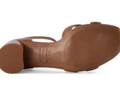 Women's Franco Sarto Nora Ankle Strap Low Block Heel Sandals