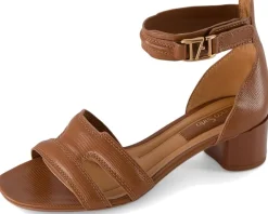 Women's Franco Sarto Nora Ankle Strap Low Block Heel Sandals