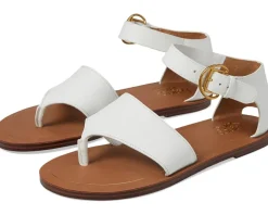 Women's Franco Sarto Ruth Ankle Strap Thong Flat Sandals