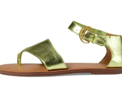 Women's Franco Sarto Ruth Ankle Strap Thong Flat Sandals
