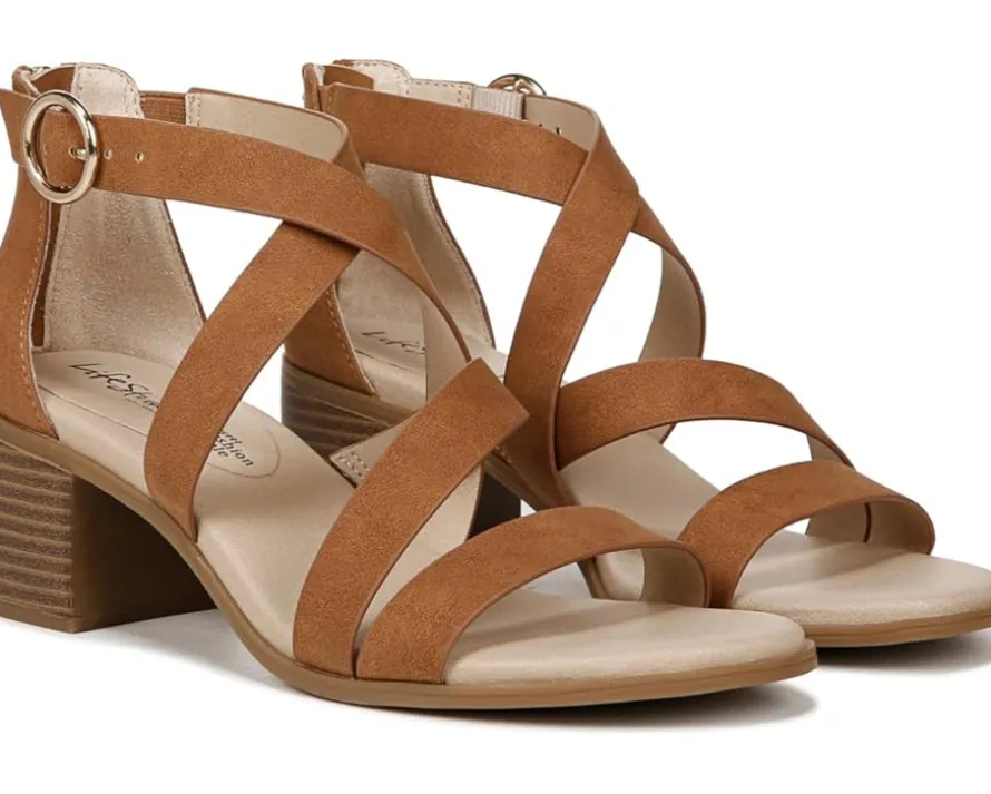 Women's LifeStride Heritage Strappy Block Heel Dress Sandals