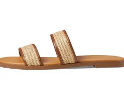 Women's Madewell The Teagan Slide Sandal in Straw
