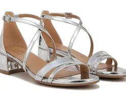 Women's Naturalizer June Strappy Low Block Heel Dress Sandal