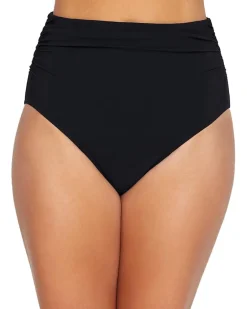 Women's Ruched Super High Waist Swimsuit Bottom