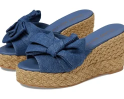 Women's Stuart Weitzman Loveknot Espadrille Wedge Slide